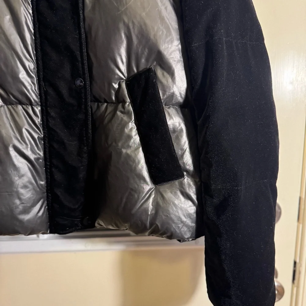 Marc New York black down/velvet puffer - Picture 6 of 13